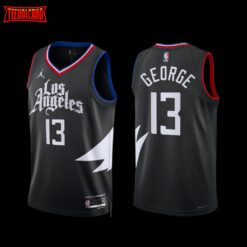 Los Angeles Clippers Paul George 2022-23 Statement Edition Jersey Black