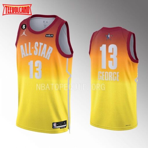 Los Angeles Clippers Paul George 2023 NBA All-Star Orange Jersey