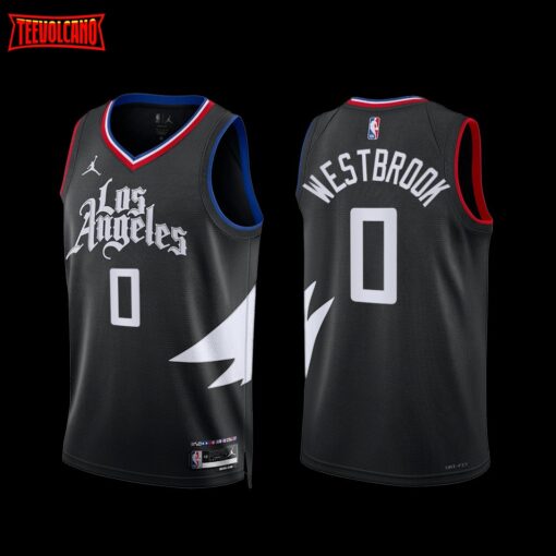 Los Angeles Clippers Russell Westbrook 2022-23 Black Statement Edition Jersey