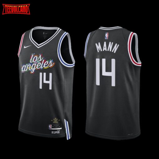 Los Angeles Clippers Terance Mann 2022-23 City Edition Jersey Black