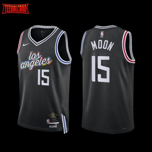 Los Angeles Clippers Xavier Moon 2022-23 City Edition Jersey Black