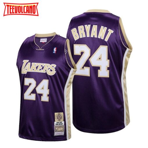 Los Angeles Lakers 24 Kobe Bryant Mamba Hall of Fame Purple Throwback Jersey