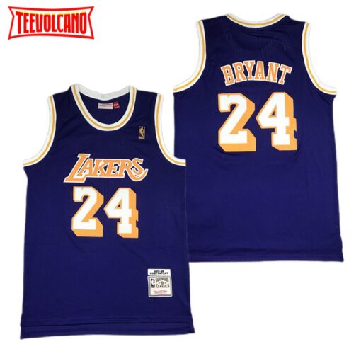 Los Angeles Lakers 24 Kobe Bryant Purple 2007-08 Throwback Jersey