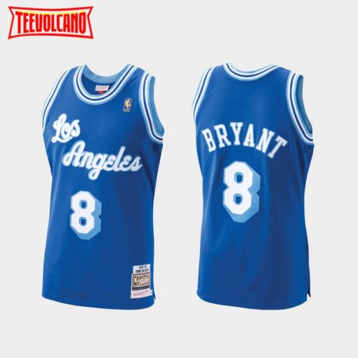 Los Angeles Lakers 8 Kobe Bryant Blue 1996-97 Throwback Jersey