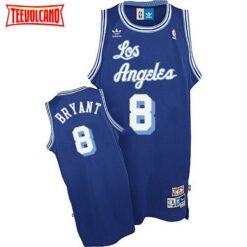 Los Angeles Lakers 8 Kobe Bryant Blue Throwback Jersey