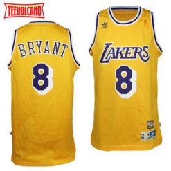 Los Angeles Lakers 8 Kobe Bryant Gold Soul Throwback Jersey