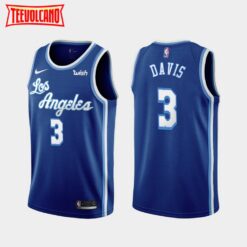 Los Angeles Lakers Anthony Davis 2020 Blue Classic Jersey