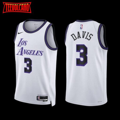 Los Angeles Lakers Anthony Davis 2022-23 City Edition Jersey White