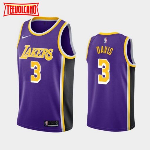 Los Angeles Lakers Anthony Davis Purple Statement Jersey