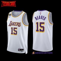 Los Angeles Lakers Austin Reaves 2022-23 White Association Edition Jersey