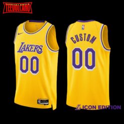 Los Angeles Lakers Custom 2022-23 Gold Icon Edition Jersey