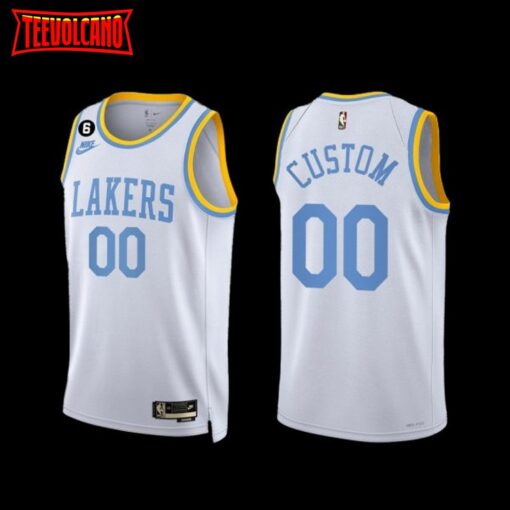 Los Angeles Lakers Custom 2022-23 White Classic Edition Jersey