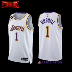 Los Angeles Lakers D’Angelo Russell 2022-23 Association Edition Jersey White