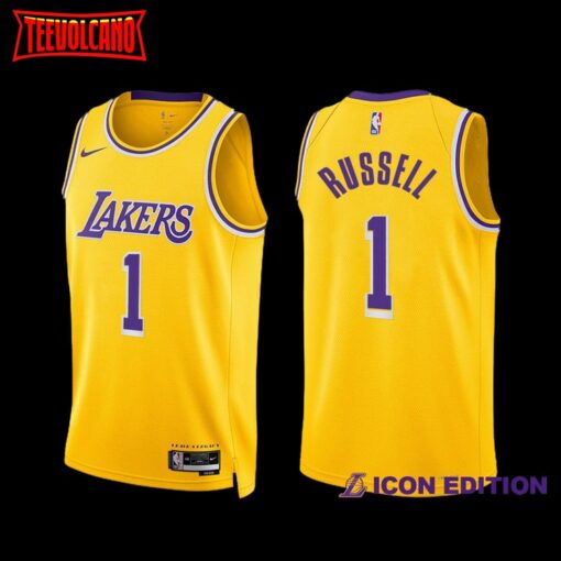 Los Angeles Lakers D’Angelo Russell 2022-23 Icon Edition Jersey Gold