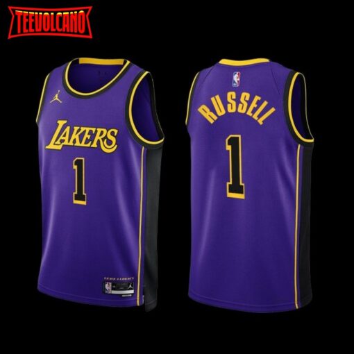 Los Angeles Lakers D’Angelo Russell 2022-23 Statement Edition Jersey Purple