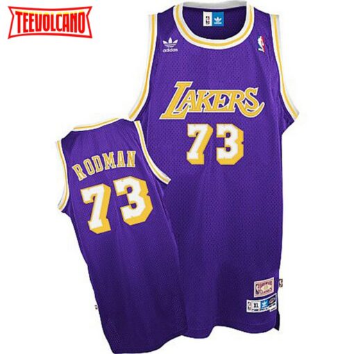 Los Angeles Lakers Dennis Rodman Purple Throwback Jersey