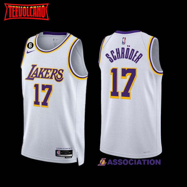 Nike Los Angeles Lakers Dennis Schroder Association Authentic Jersey 40