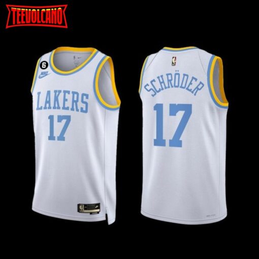 Los Angeles Lakers Dennis Schroder 2022-23 Classic Edition Jersey White