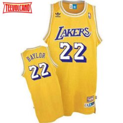 Los Angeles Lakers Elgin Baylor Yellow Throwback Jersey