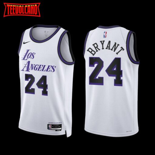 Los Angeles Lakers Kobe Bryant 2022-23 City Edition Jersey White