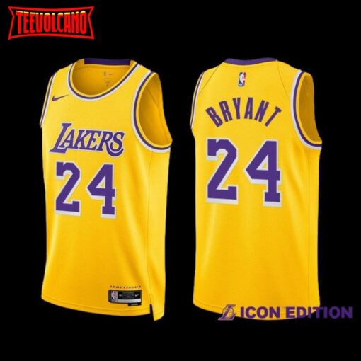 Los Angeles Lakers Kobe Bryant 2022-23 Gold Icon Edition Jersey