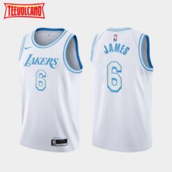 Los Angeles Lakers LeBron James 2022 City White Jersey