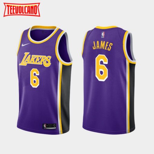 Los Angeles Lakers LeBron James Purple Statement Jersey