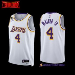 Los Angeles Lakers Lonnie Walker IV 2022-23 White Association Edition Jersey