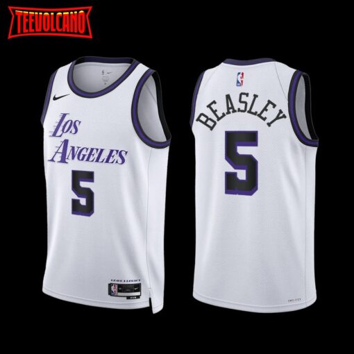 Los Angeles Lakers Malik Beasley 2022-23 City Edition Jersey White