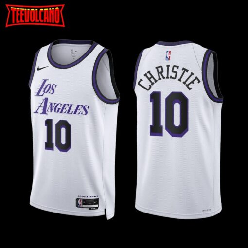 Los Angeles Lakers Max Christie 2022-23 City Edition Jersey White