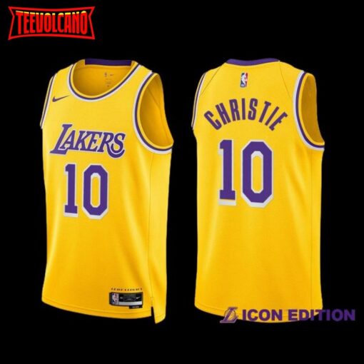 Los Angeles Lakers Max Christie 2022-23 Gold Icon Edition Jersey