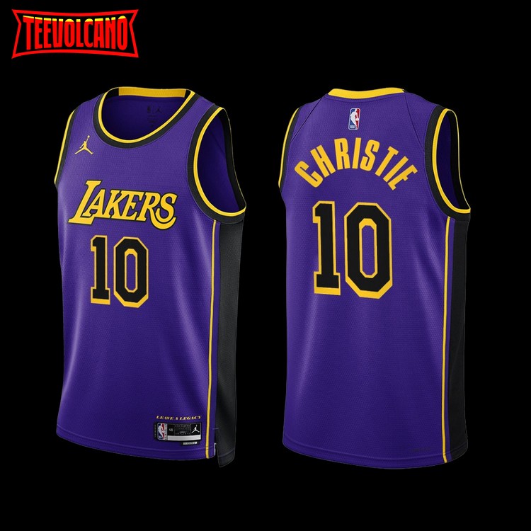 Los Angeles Lakers Max Christie 2022-23 Purple Statement Edition Jersey