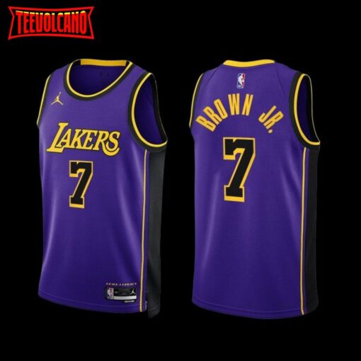 Los Angeles Lakers Troy Brown Jr. 2022-23 Statement Edition Jersey Purple