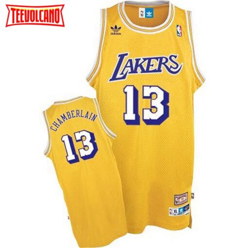 Los Angeles Lakers Wilt Chamberlain Gold Throwback Jersey