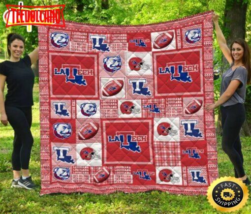 Louisiana Tech Bulldogs NFL Quilt Blanket