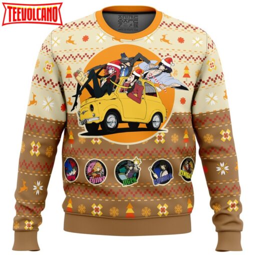 Lupin the 3rd Happy Trip Ugly Christmas Sweater