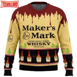 Maker’s Mark Whisky Ugly Christmas Sweater