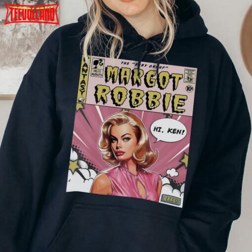 Margot Robbie Merch Book Art, Ms Baby 2023 Retro T Shirt