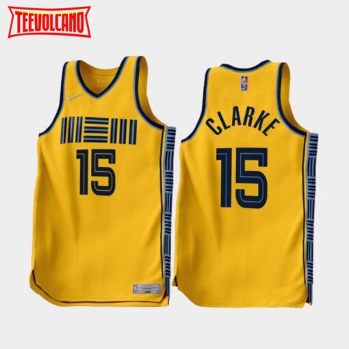 Memphis Grizzlies Brandon Clarke 2022-23 Earned Edition Jersey Gold