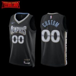 Memphis Grizzlies Custom 2022-23 City Edition Jersey Black