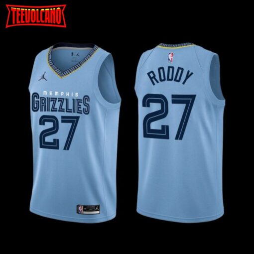 Memphis Grizzlies David Roddy 2022-23 Blue City Edition Jersey