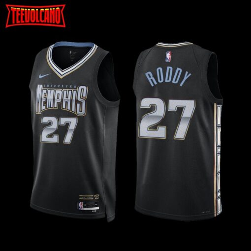 Memphis Grizzlies David Roddy 2022-23 City Edition Jersey Black