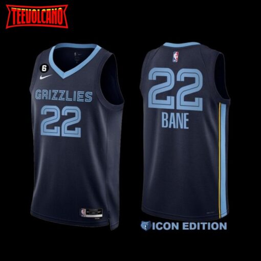 Memphis Grizzlies Desmond Bane 2022-23 Navy Icon Edition Jersey