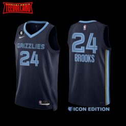 Memphis Grizzlies Dillon Brooks 2022-23 Navy Icon Edition Jersey