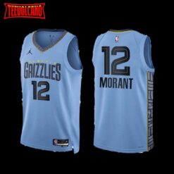 Memphis Grizzlies Ja Morant 2022-23 Blue Statement Edition Jersey