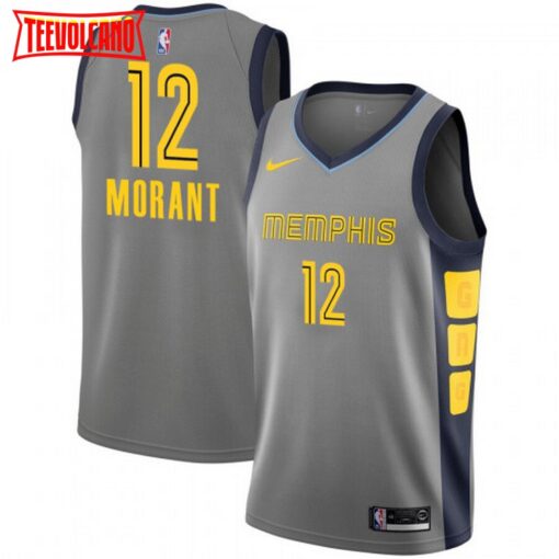 Memphis Grizzlies Ja Morant Gray City Jersey