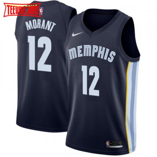 Memphis Grizzlies Ja Morant Navy Icon Jersey