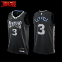 Memphis Grizzlies Jake LaRavia 2022-23 City Edition Jersey Black