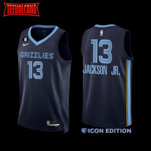 Memphis Grizzlies Jaren Jackson Jr. 2022-23 Navy Icon Edition Jersey