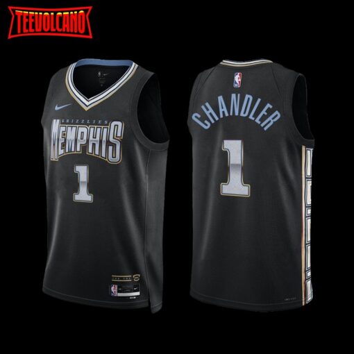 Memphis Grizzlies Kennedy Chandler 2022-23 City Edition Jersey Black